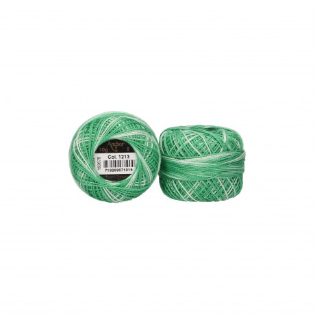 Anchor Pearl Cotton nº 8, cor 1213 matizado verde médio